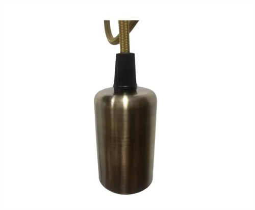 Imagen 3 de 4 de Soquete Lampara Vintage E27 Retro Iluminacion Retro Bronce