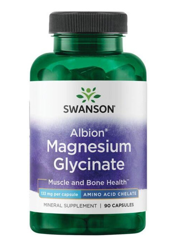 Glicinato De Magnesio 133 Mg 90 Capsulas Swanson