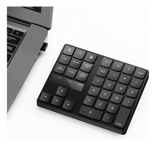 Teclado Numérico Inalámbrico De 35 Teclas Con Batería Recarg