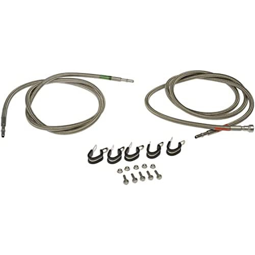 819816 Flexible Stainless Steel Braided Fuel Line Compa...