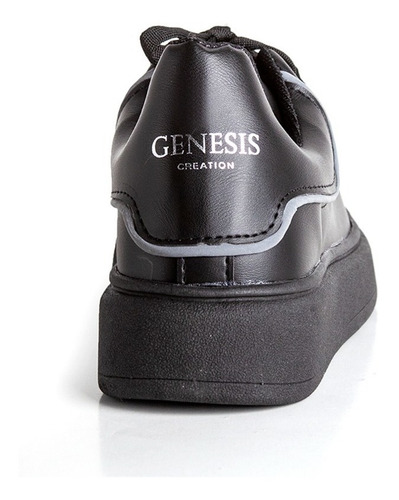 Imagen 5 de 5 de Zapatillas Genesis Reflex Urbana Negro Envió Gratis