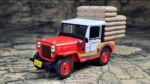 Jeep Cj-3b Cafetero, Ixo, Escala 1:43