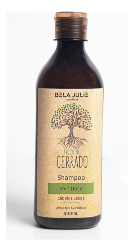  Shampoo Erva Doce Cabelos Secos Antioxidante - Bela Julie