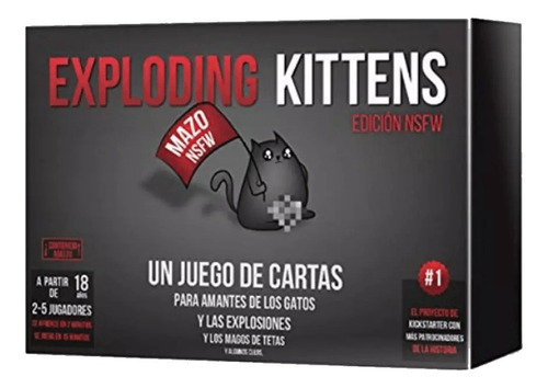 Juego Exploding Kittens Nsfw | Pásalo Chancho