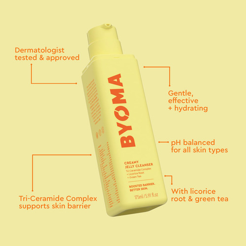 Limpador Facial Byoma Creamy Jelly Com Tri-ceramida 175ml