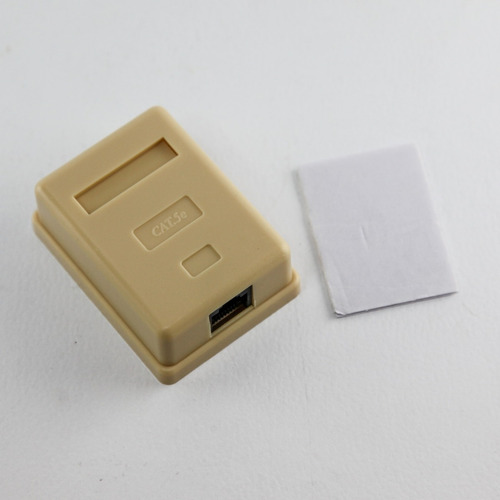 Roseta Simple Red Rj45 Con Jack Completa +adh +tornillo Htec
