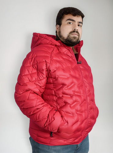 Chamarra Acolchada Con Gorro Tallas Extras Para Caballero