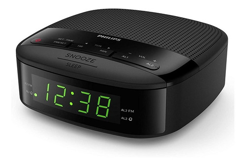 Despertador Radio Reloj Con Doble Alarma Philips