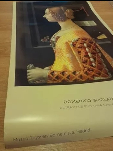 Póster Retrato Juana Tornabuoni - Ghirlandao 50x88cm. (Usado)