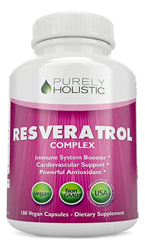Resveratrol Puramente Holístico 1450 Mg, 90 Porciones, Supl