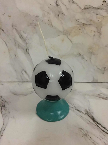 Vela De Cumpleaños De Pelota De Futbol