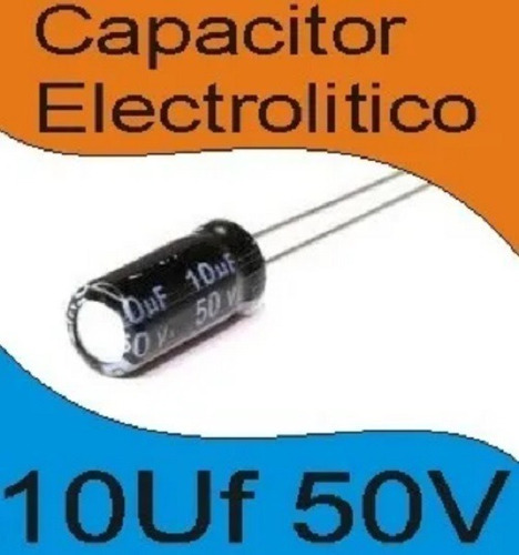 10 Piezas Capacitor Electrolitico 10uf 50v Arduino Pic 105°c
