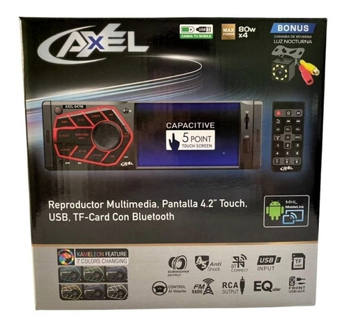Steelpro Axel-047m estéreo automotivo com tela sensível ao toque de 4,2 polegadas
