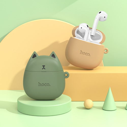 Auriculares In-ear Inalámbricos True Wireless Hoco Ew45 Forma Gato Caramelo