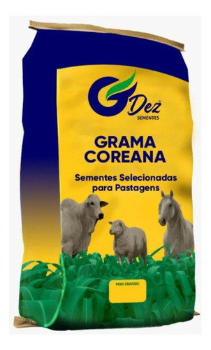 Grama Japonesa /coreana- 500g De Sementes P Cobrir 100 M