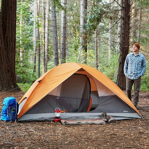 Tienda De Campingas Básicas Para Acampar, 4 Personas,