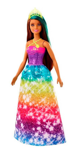 Barbie Princesa Morena Estrelas Mattel