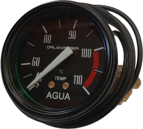 Reloj Temperatura Agua Negro Classic 52 Mm 110°orlan Rober