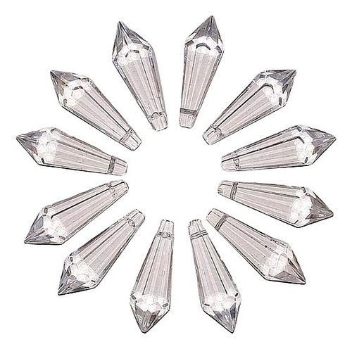 Silant Caireles 12 Prismas 4 Cm Cristal Transparente Pendulo