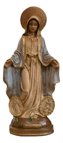 Virgen Milagrosa Medalla Figura Religiosa Campoamor Deco