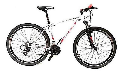 Mountain bike Venzo Skyline R29 16" 21v frenos v-brakes cambios Shimano color blanco/rojo  