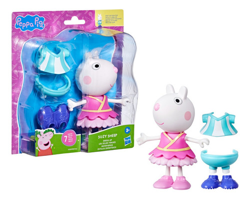 Muñeca De Suzy Sheep Con 6 Accesorios De Moda 3 Años Peppa P