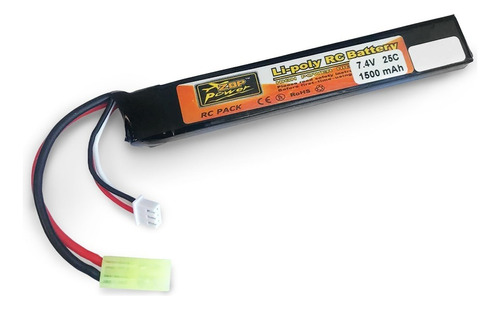 Bateria Li-poly Bateria Lipo 1500 Mah 7.4 V Replica Airsoft 
