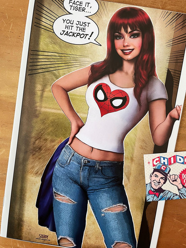 Comic - Amazing Spider-man #27 Szerdy Sexy Jackpot Virgin