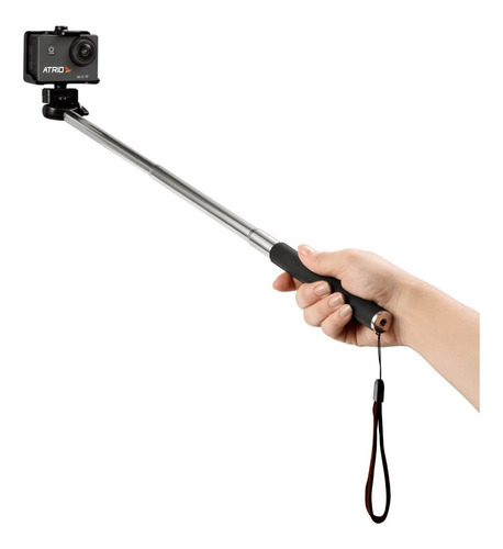 Bastão De Selfie Para Smartphones E Câmeras De Ação Cor Preto