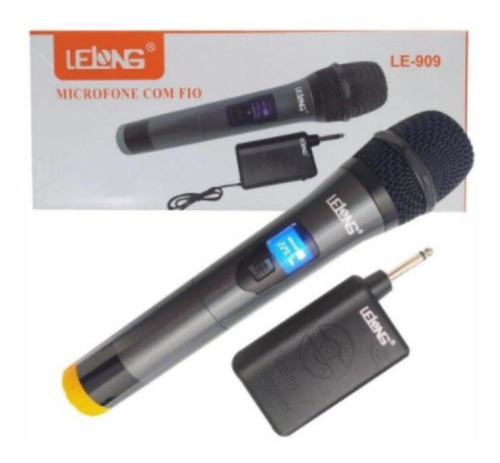 Microfone Locutor Le-909 Sem Fio Profissional Boa Qualidade