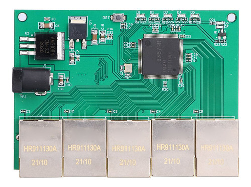 Módulo De 5 Puertos 1000m 100m Active Gigabit Ethernet Basad