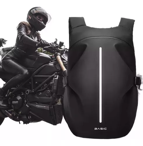 Mochila para motocicleta de doble uso, impermeable, para casco de  motocicleta, Computadora portátil, Negro 2, Large : :  Automotriz y Motocicletas