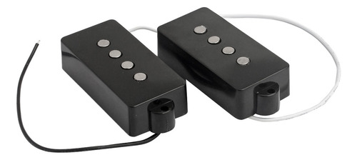 W 1 Juego Silencioso 4 Cuerdas Pastillas De Bajo Eléctrico