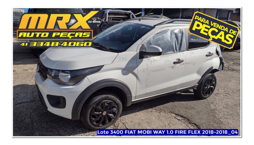 Sucata Fiat Mobi Way 1.0 Fire Flex 1.0 2018 Pecas