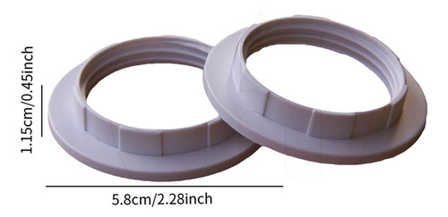 2pcs Lâmpada Tonalidade Anéis De Lâmpada De Branco