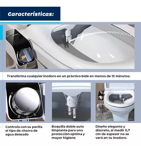 Bidet Para Inodoro Universal Coreaqua Ducha Higiénica