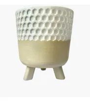 Comprar Maceta Decorativa Para Interior Beige Macetero Con Pies