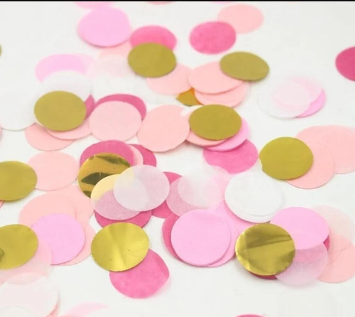 Confettis Cirulos Fresas Rosa Fucsia Globos Para Decoracion