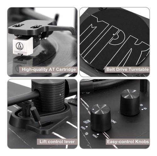Reproductor De Discos De Vinilo M Music Public Kingdom Mpk W