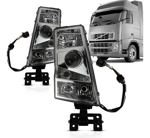 Farol Volvo Fm Fh 2002 2003 2004 2005 2006 07 08 09 Elétrico