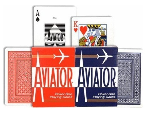 Naipes De Poker Aviator Playing Cards, Caso De 12 Npk