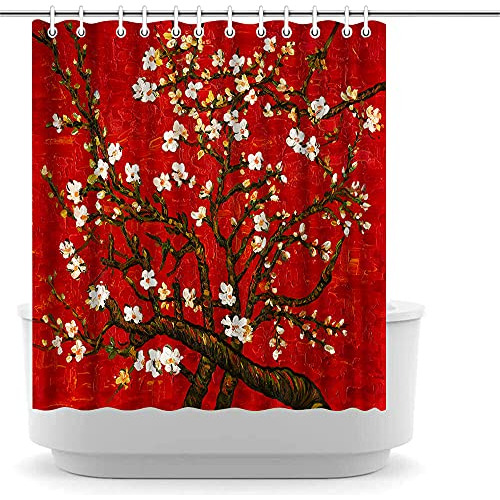 Van Gogh Cortina De Ducha Spring Plum Tree Cortina De B...