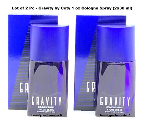 Set De 2 Colonias 1 Onza Gravity Por Coty Para Hombre En