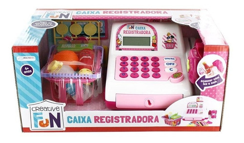 Creative Fun Caixa Registradora Rosa - Multikids Br387