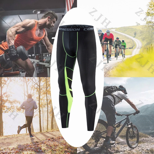 Imagen 6 de 7 de Leggings Elásticos Para Hombre Fitness - Leggings Deportivos