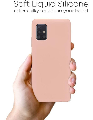 Forro Funda Silicona Gamuza Para Celular Samsung Galaxy A51