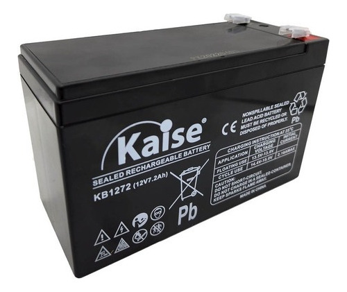 Batería Gel Recargable 12v7ah (7.2) Kaise Kb1272 Ups Alarma 