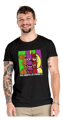 Polera Five Nights Freddy Fnat X4 Gamer Algodon Wiwi