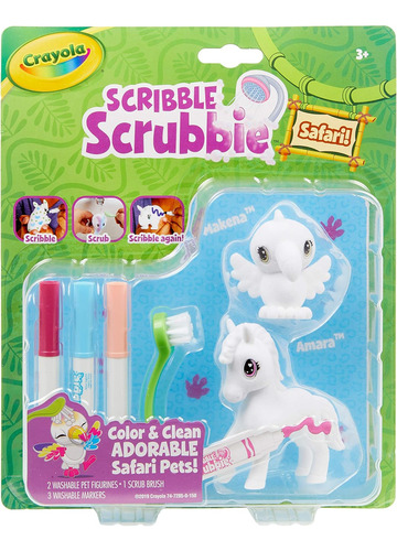 Crayola Scribble Scrubbie Safari 2 Pack Animal Toy Set 3