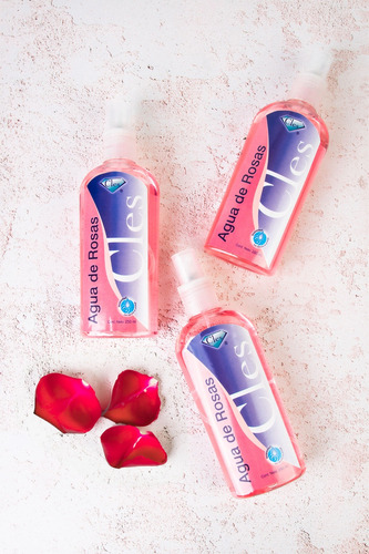 Agua De Rosas 250ml Tónico Facial, Cles, 2 Piezas